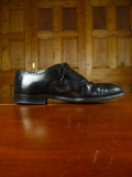26/0034 vintage church's custom grade black semi-brogue shoe uk 11