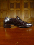 26/0036 vintage bally brown crocodile skin buckle shoe uk 7.5 (uk shipping only)