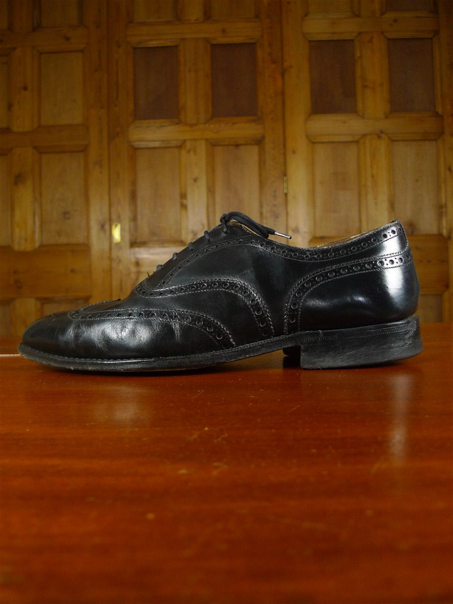 26/0035 vintage church's custom grade black brogue shoe uk 10