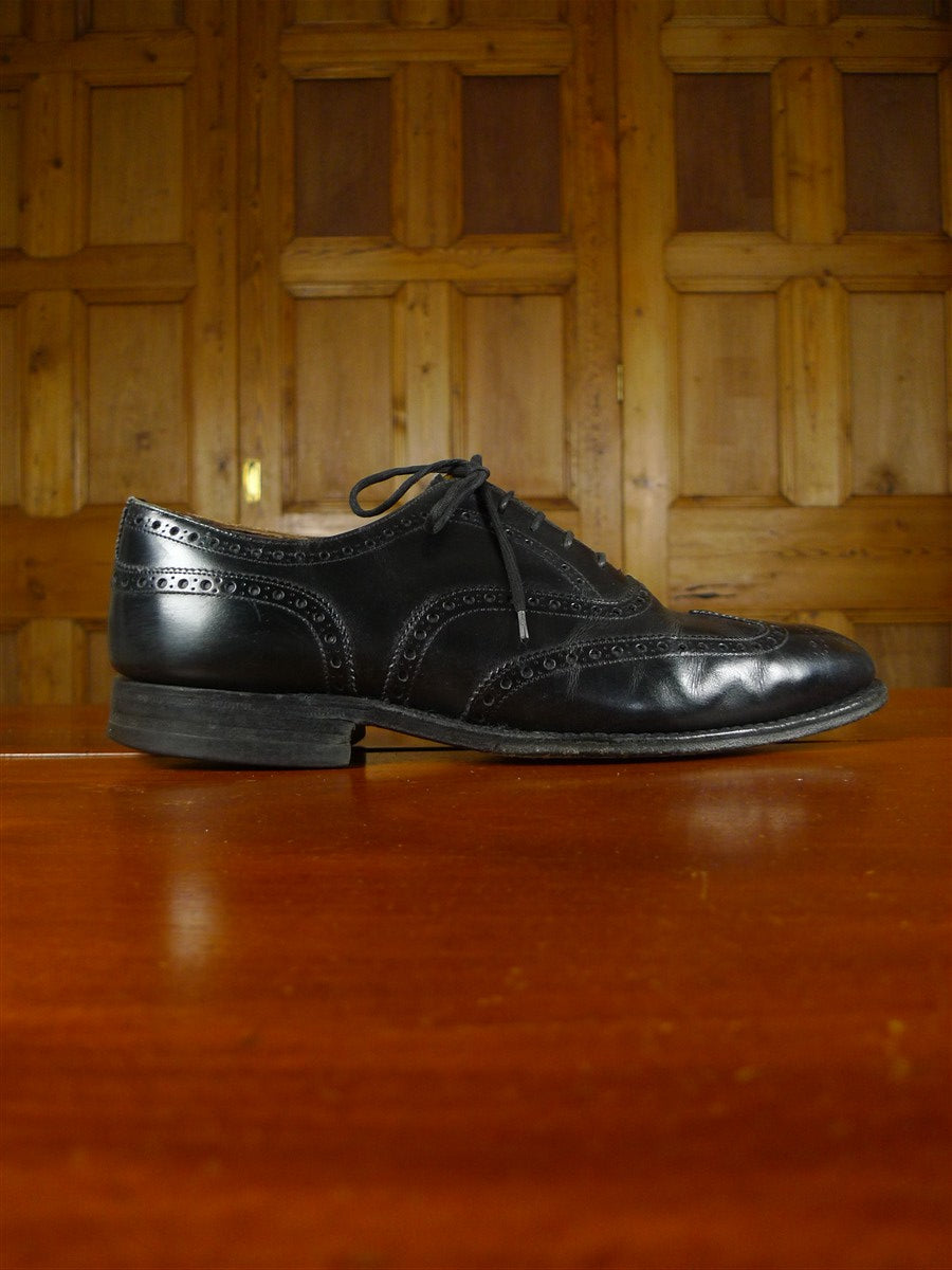 26/0035 vintage church's custom grade black brogue shoe uk 10