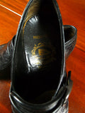 26/0038 vintage bally black crocodile skin buckle shoe uk 7.5 (uk shipping only)