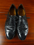 26/0031 vintage church's custom grade black brogue shoe uk 10