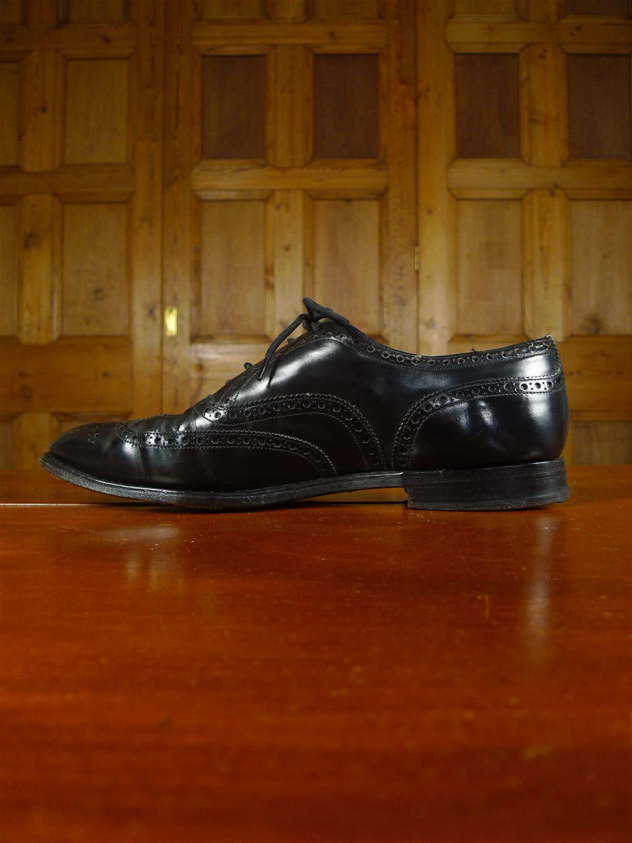 26/0031 vintage church's custom grade black brogue shoe uk 10