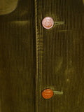 26/0065 near immaculate invertere for daks green corduroy shooting style jacket field coat 43 short