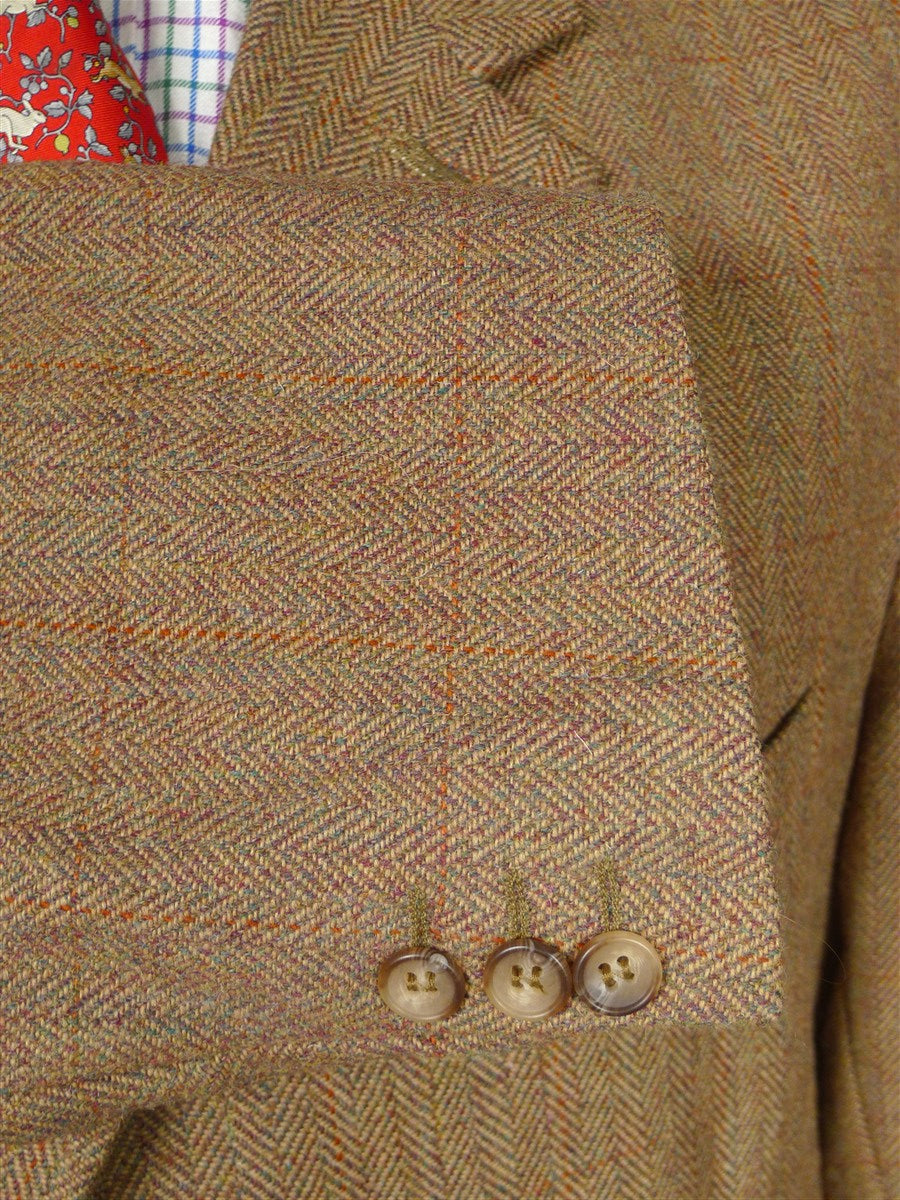26/0066 vintage heavyweight haggart of aberfeldy scottish tweed suit w/ action back 48 regular to long