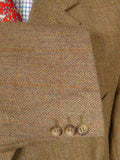 26/0066 vintage heavyweight haggart of aberfeldy scottish tweed suit w/ action back 48 regular to long
