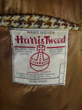 26/0062 wonderful vintage 1960s harris tweed houndstooth check sports jacket 40 short to regular