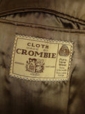 26/0080 vintage heavyweight crombie melton wool british warm coat overcoat 40