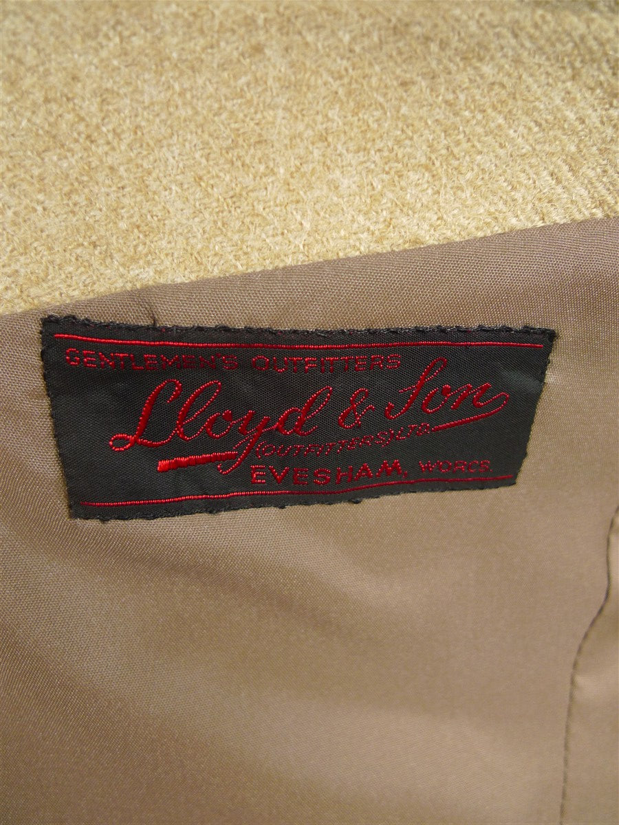 26/0060 near immaculate vintage bladen patch pocket tweed sports jacket blazer w/ suede trims 39 regular