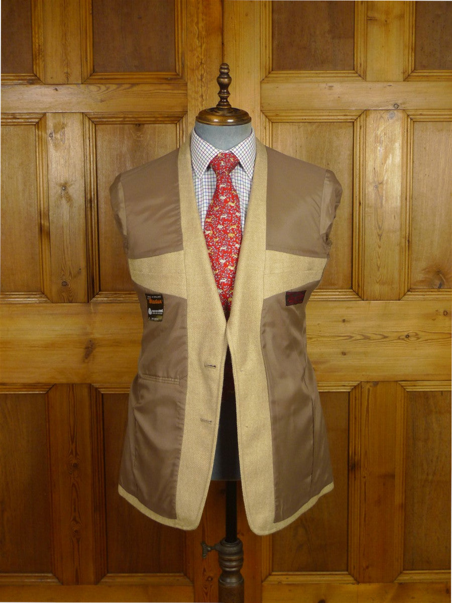 26/0060 near immaculate vintage bladen patch pocket tweed sports jacket blazer w/ suede trims 39 regular