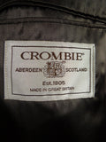 26/0077 immaculate vintage grey crombie wool overcoat 42-43