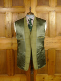 26/0068 nr immaculate stewart christie edinburgh bespoke heavyweight green wp check 3-piece suit  w/ ext trs 45 regular