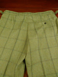 26/0068 nr immaculate stewart christie edinburgh bespoke heavyweight green wp check 3-piece suit  w/ ext trs 45 regular