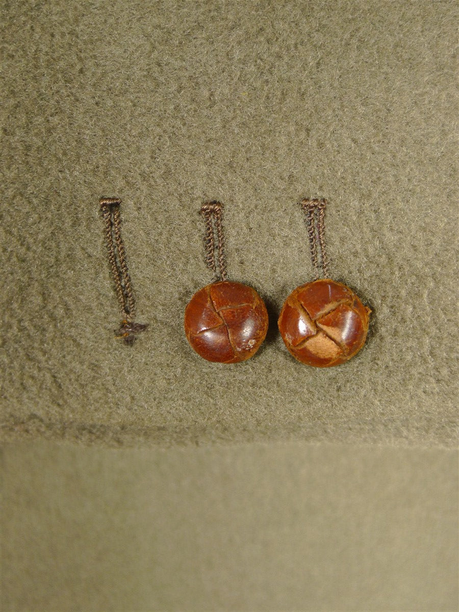 26/0073 extra-heavyweight 1950s vintage british warm overcoat w/ original leather buttons 39 short