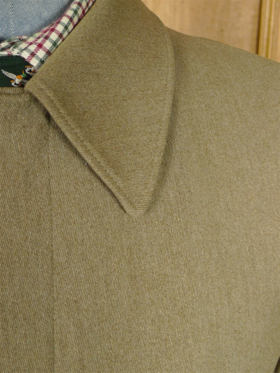 26/0074 vintage west of england venetian wool fly-front raincoat overcoat 41-42