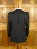 26/0067 immaculate pakeman catto carter black barathea wool / grosgrain facing d/b dinner suit 44 long