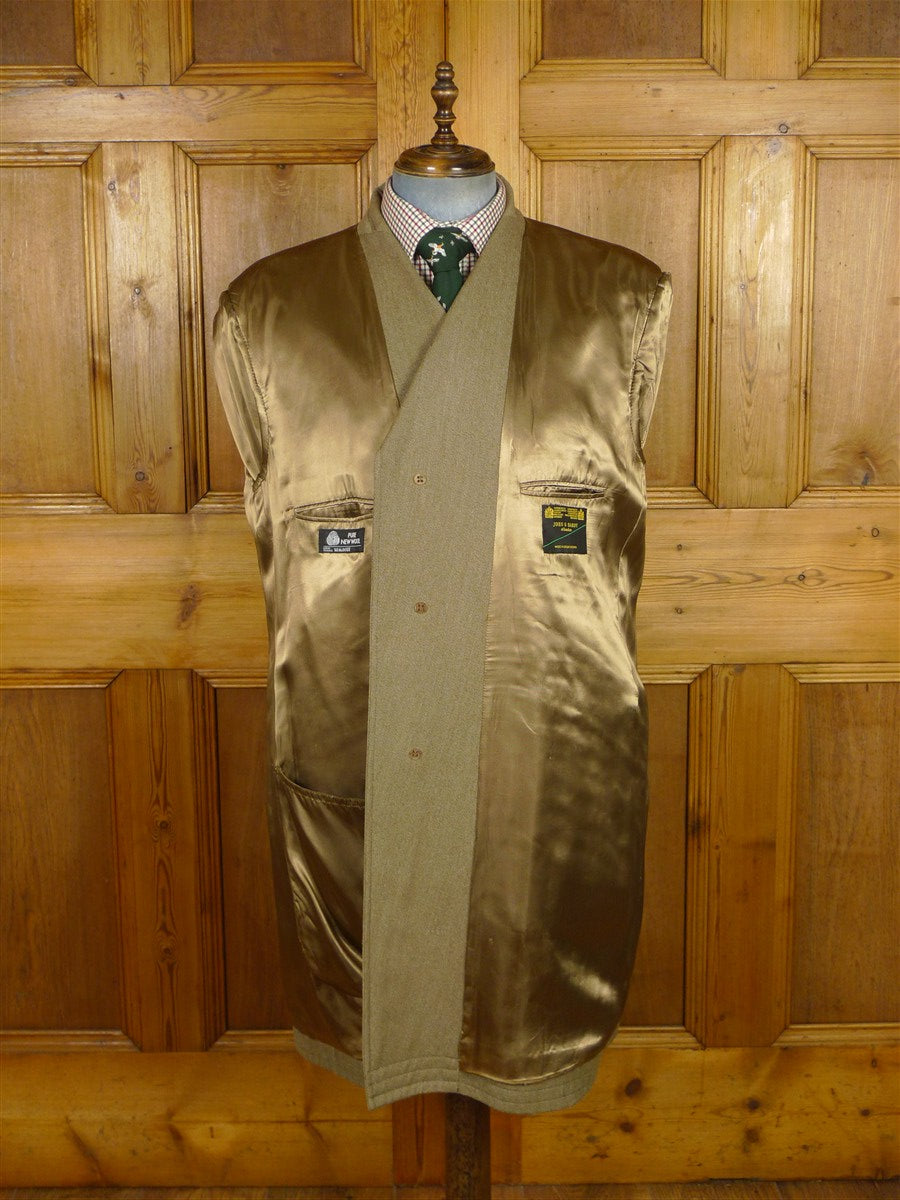 26/0100 vintage john g hardy stone venetian wool covert coat overcoat 48