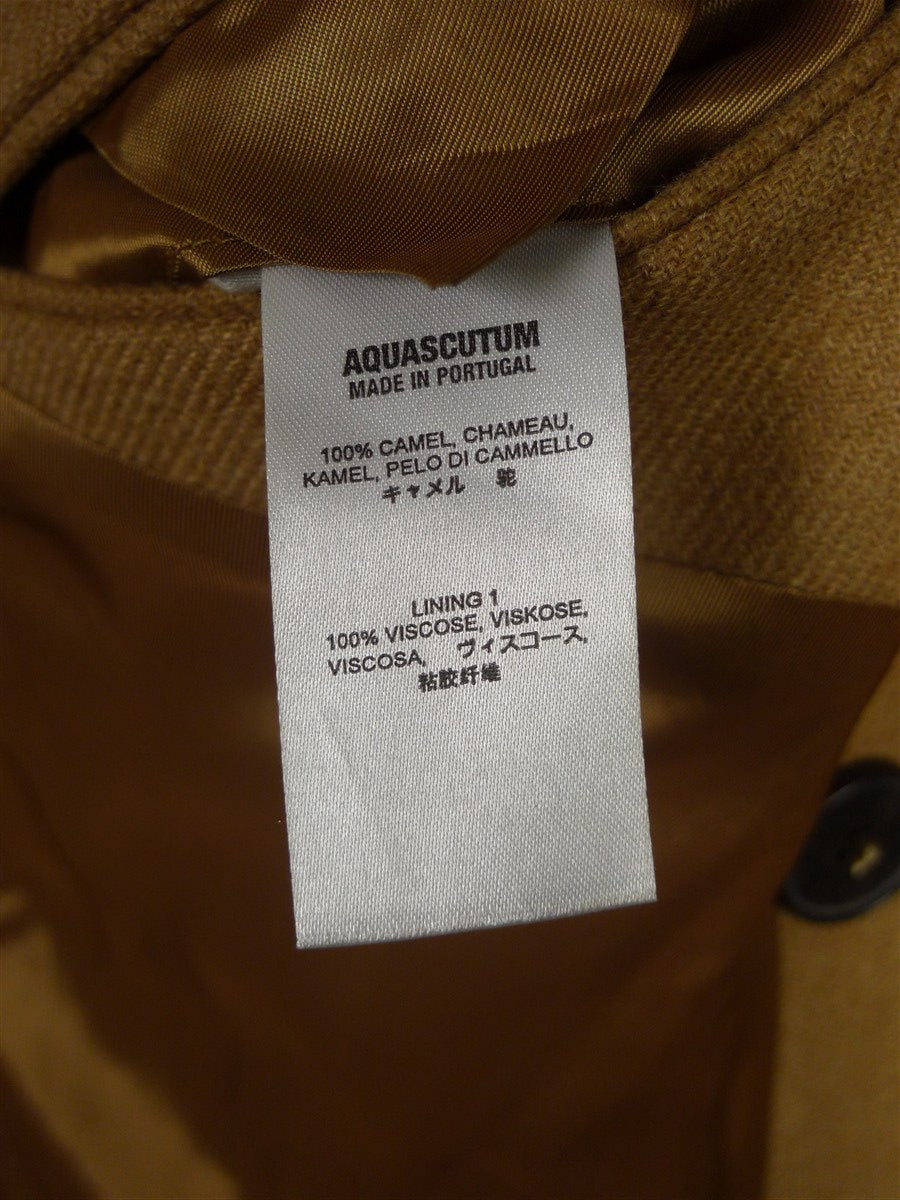26/0092 nearly new aquascutum 100% camel hair d/b coat overcoat (rrp £1400) 42 regular