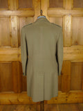 26/0103 vintage extra-heavyweight crombie melton wool d/b british warm overcoat coat 41-42