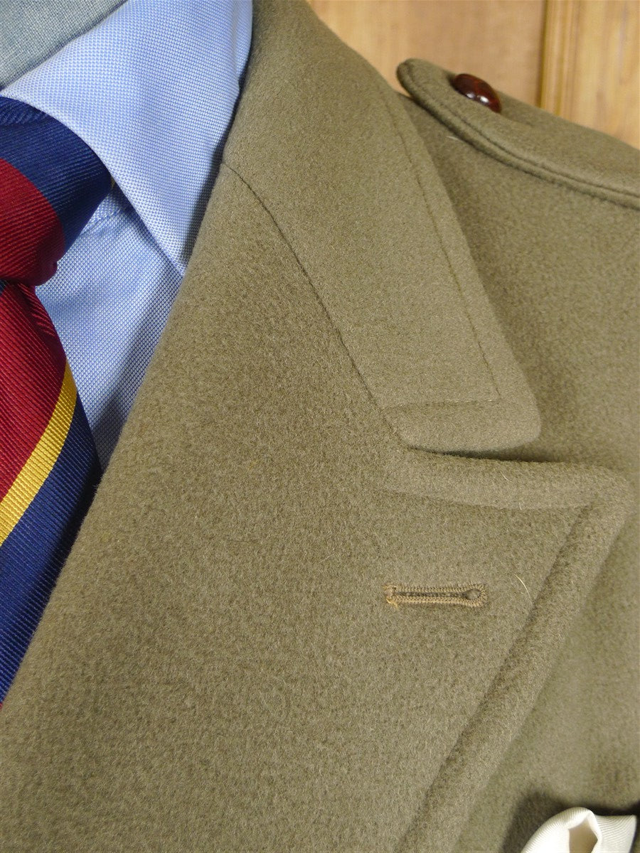 26/0103 vintage extra-heavyweight crombie melton wool d/b british warm overcoat coat 41-42