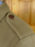 26/0103 vintage extra-heavyweight crombie melton wool d/b british warm overcoat coat 41-42