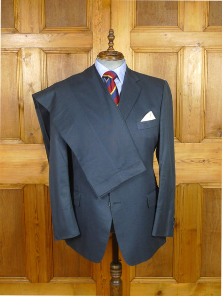 26/0118 vintage hackett london teal blue 100% cotton suit 42 regular