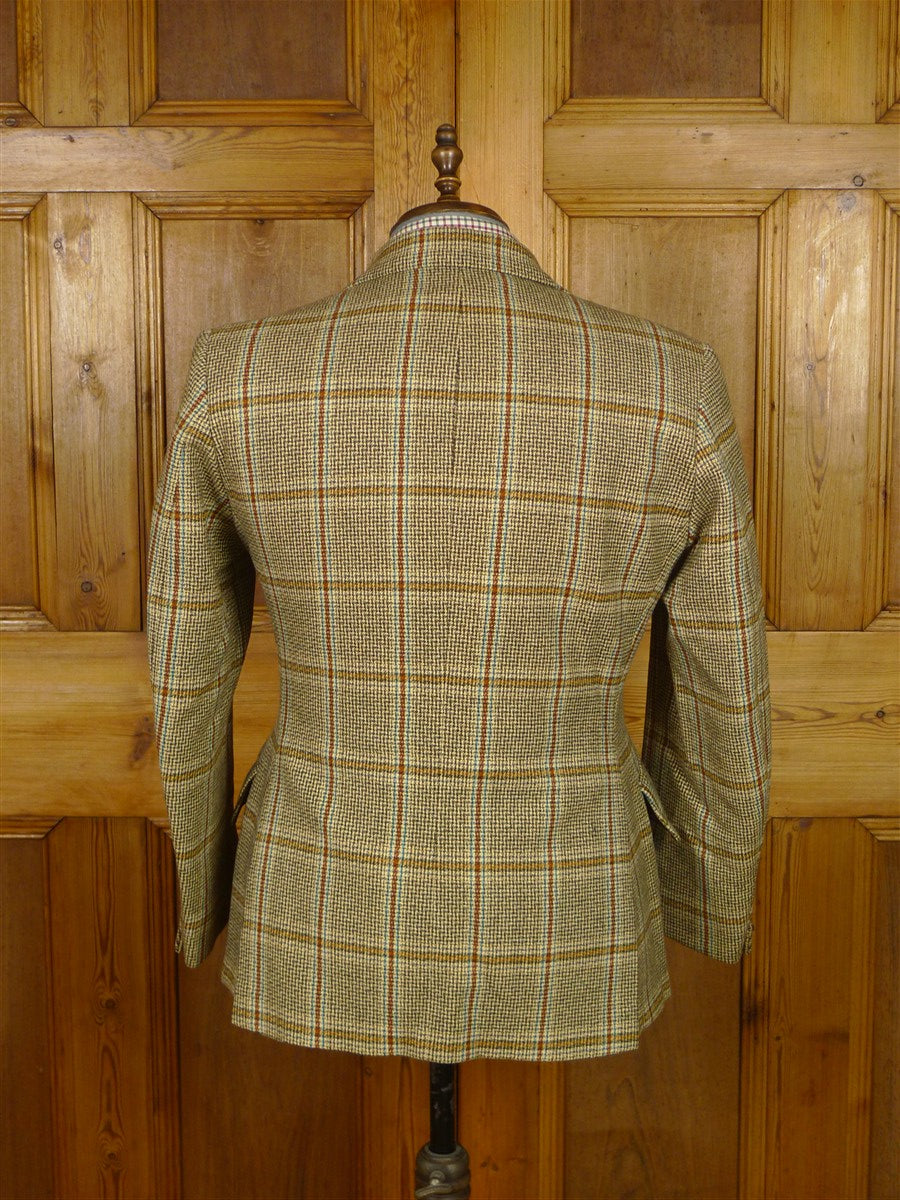 26/0126 vintage lambourne philips & piper heavyweight bold check tweed jacket 40 short