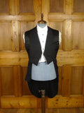 26/0110 genuine 1950s vintage harrods london bespoke midnight blue evening tailcoat tails white tie 41-42 regular