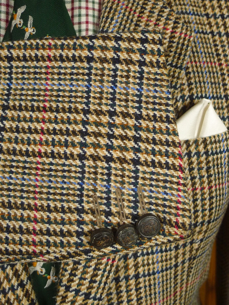 26/0142 vintage crombie pure lambswool glen check tweed sports jacket blazer 38 regular