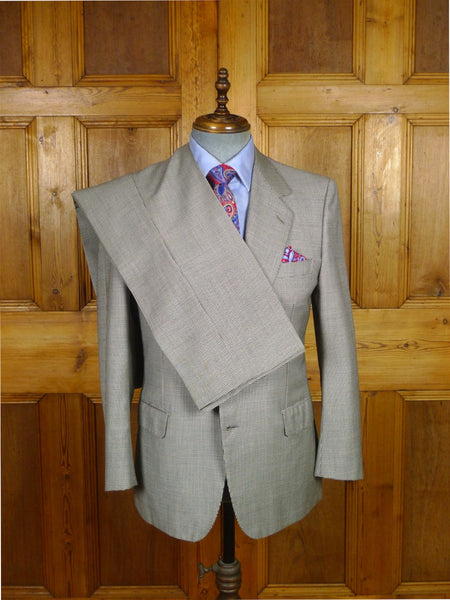 26/0162 vintage brioni wool & 10% cashmere dogtooth check suit 39 short