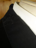 26/0171 genuine 1930s vintage black barathea wool evening tailcoat tails w/ marcella silk facings 32 regular