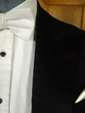 26/0173 genuine 1940s 1950s vintage black evening tailcoat w/ silk satin facings 37 regular to long