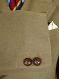 26/0176 vintage 1950s 1960s gieves savile row extra-heavyweight british warm overcoat coat w/ original leather buttons 39