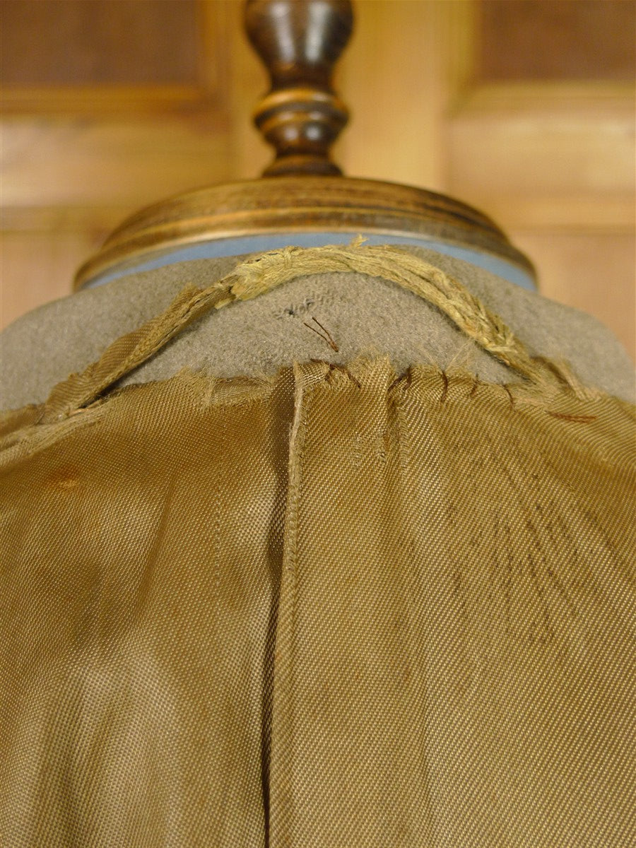 26/0176 vintage 1950s 1960s gieves savile row extra-heavyweight british warm overcoat coat w/ original leather buttons 39