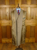 26/0176 vintage 1950s 1960s gieves savile row extra-heavyweight british warm overcoat coat w/ original leather buttons 39