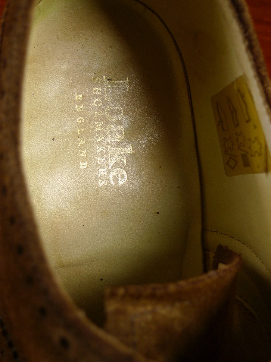 26/0215 loake brown suede brogue shoe uk 9.5