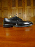 26/0212 heavyweight herring shoes 'canning' black brogue shoe uk 10