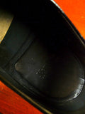 26/0214 wonderful vintage moss bros covent garden black leather evening dress shoe uk 9