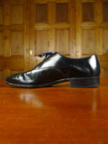 26/0214 wonderful vintage moss bros covent garden black leather evening dress shoe uk 9