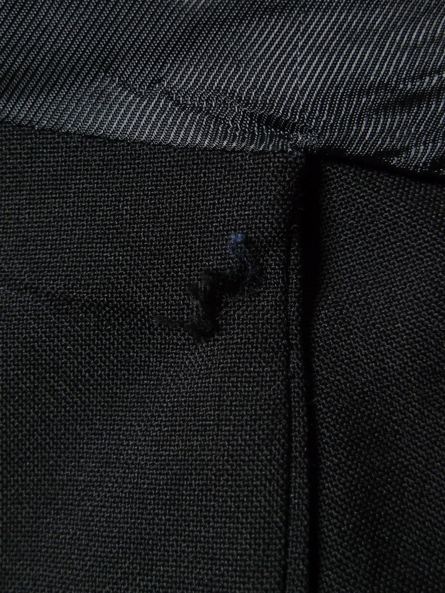 26/0209 ralph lauren black 100% wool lightweight evening tailcoat w/ satin facings 40 regular