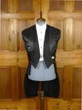 26/0209 ralph lauren black 100% wool lightweight evening tailcoat w/ satin facings 40 regular
