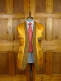 26/0205 vintage gieves & hawkes savile row tan brown wp check tweed jacket 37 long