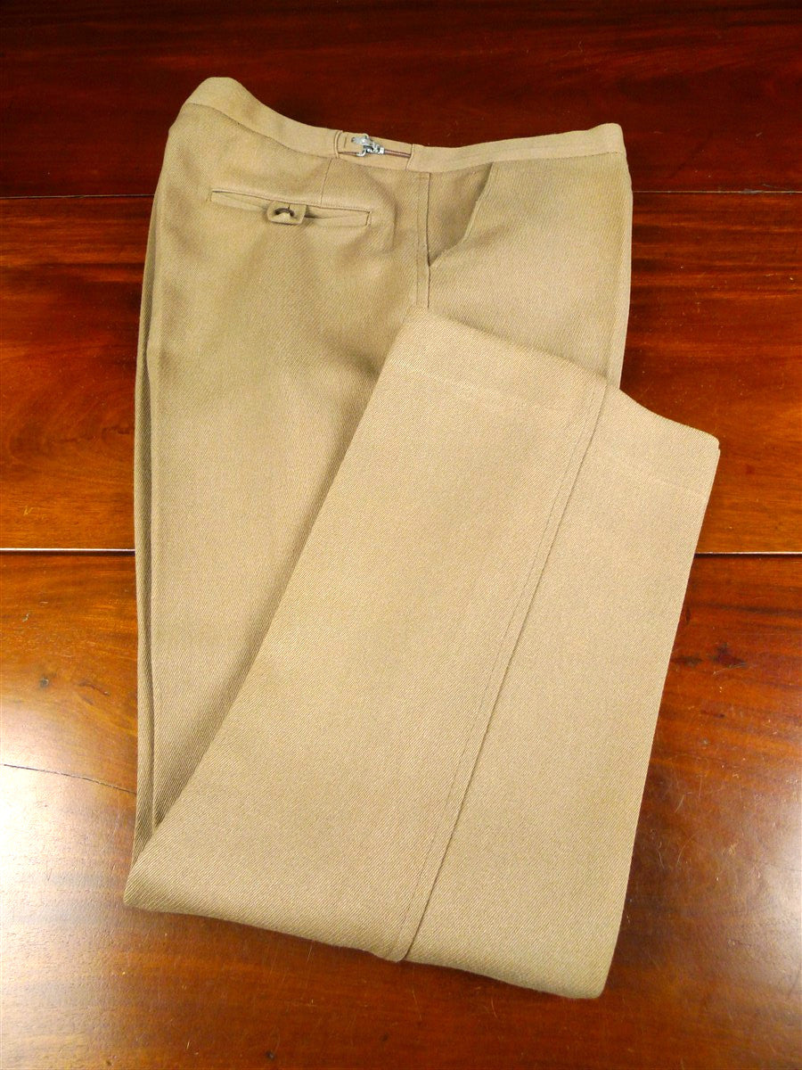 26/0222 vintage harry hall tan beige cavalry twill country trouser 36