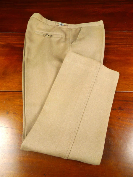 26/0222 vintage harry hall tan beige cavalry twill country trouser 36