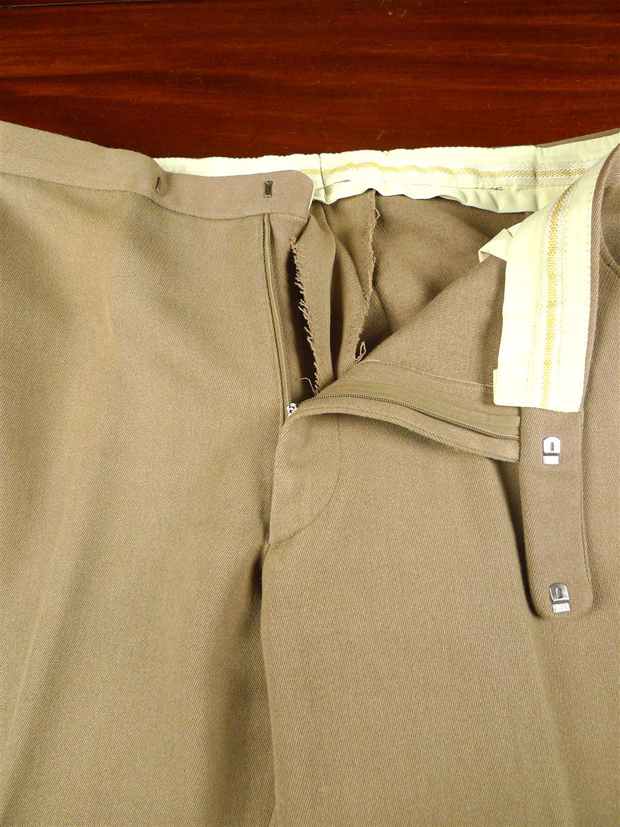 26/0222 vintage harry hall tan beige cavalry twill country trouser 36