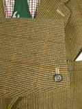 26/0224 superb vintage heavyweight harry hall tweed hacking jacket w/ ghillie collar & poacher pocket 43 long