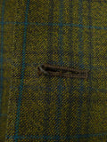 26/0226 vintage aquascutum london green glen check heavyweight twist tweed suit 40 regular