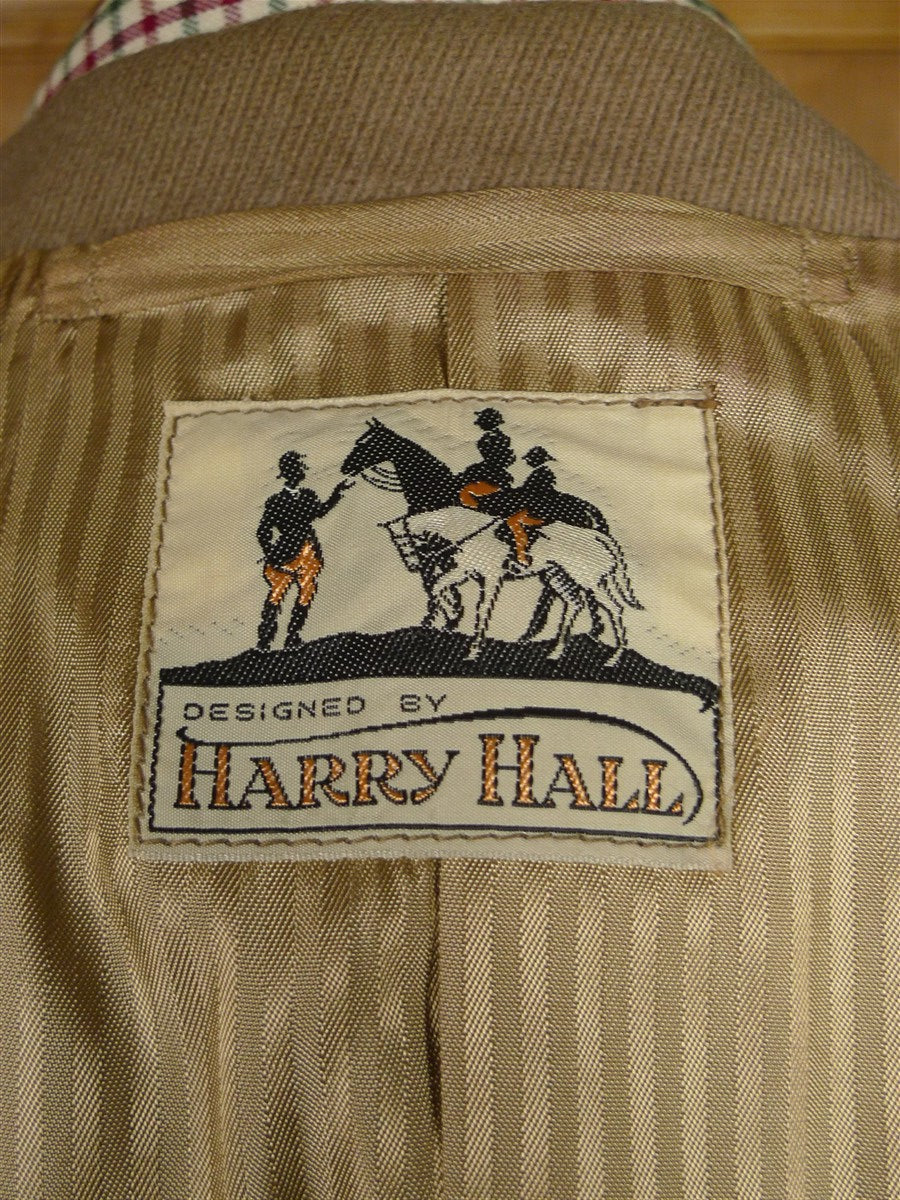 26/0229 exceptional vintage harry hall extra-heavyweight fawn brown cavalry twill country suit 41 regular