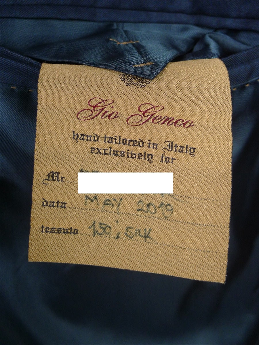 26/0231 immaculate 2019 italian bespoke teal blue super 150s luxury wool 3-piece suit 42 short to regular