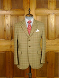 26/0246 immaculate lambourne fawn wp check heavyweight cavalry twill country jacket 38-39 short to regular